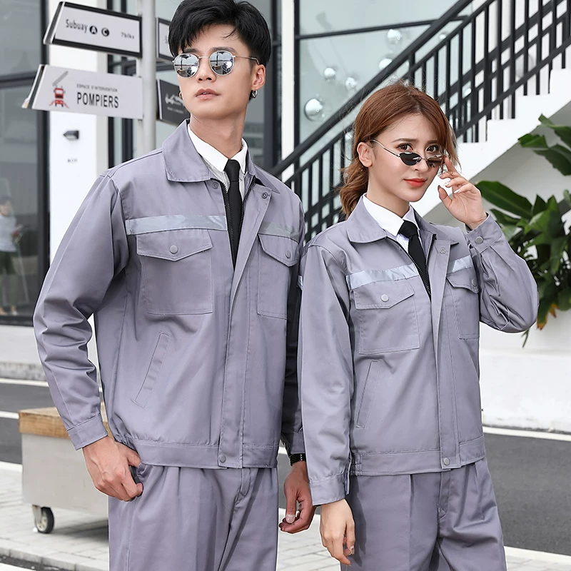Wear-resistant cotton retroreflective overall, custom-made