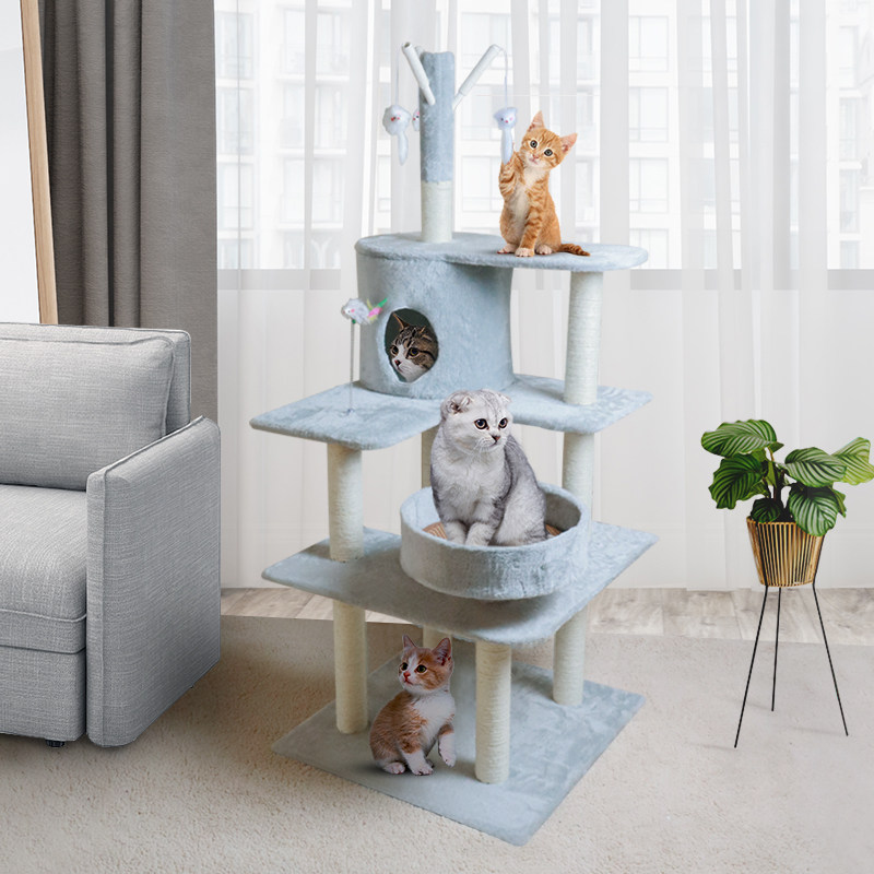 Cat crawling cat's nest integrated piano cat tree solid wooden small cat rack cat rack cat shelf large-scale