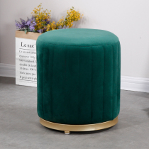 Nordic fabric sofa pedal stool Square small round stool home shoe stool sitting room seat fashion creative low stool