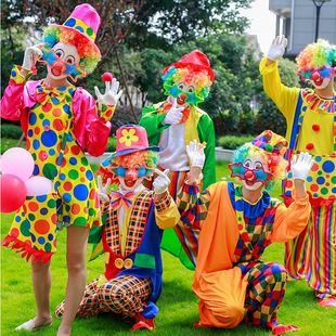 Masquerade clown costume props club show funny clothes suit carnival costume costume
