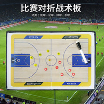Football tactical board cutter sports game coach tactical layout tool basketball game magnetic folding illustration board