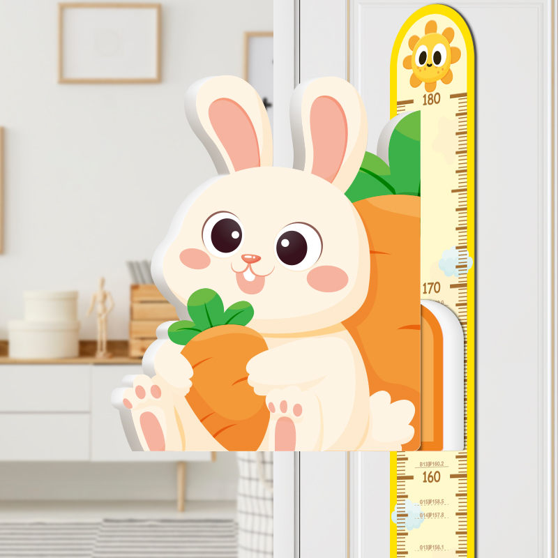 Child Mass Height Ruler Wall Sticker Measuring Instrument Precision Magnetic Attraction Removable Wall Stickers Cartoon Baby Amount Height God Instrumental-Taobao
