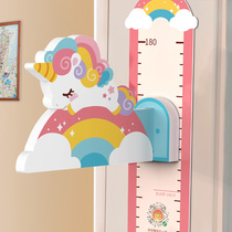 Childrens height wall stickers 3D three-dimensional cartoon baby height stickers magnetic measuring instrument ruler artifact rising wallpaper