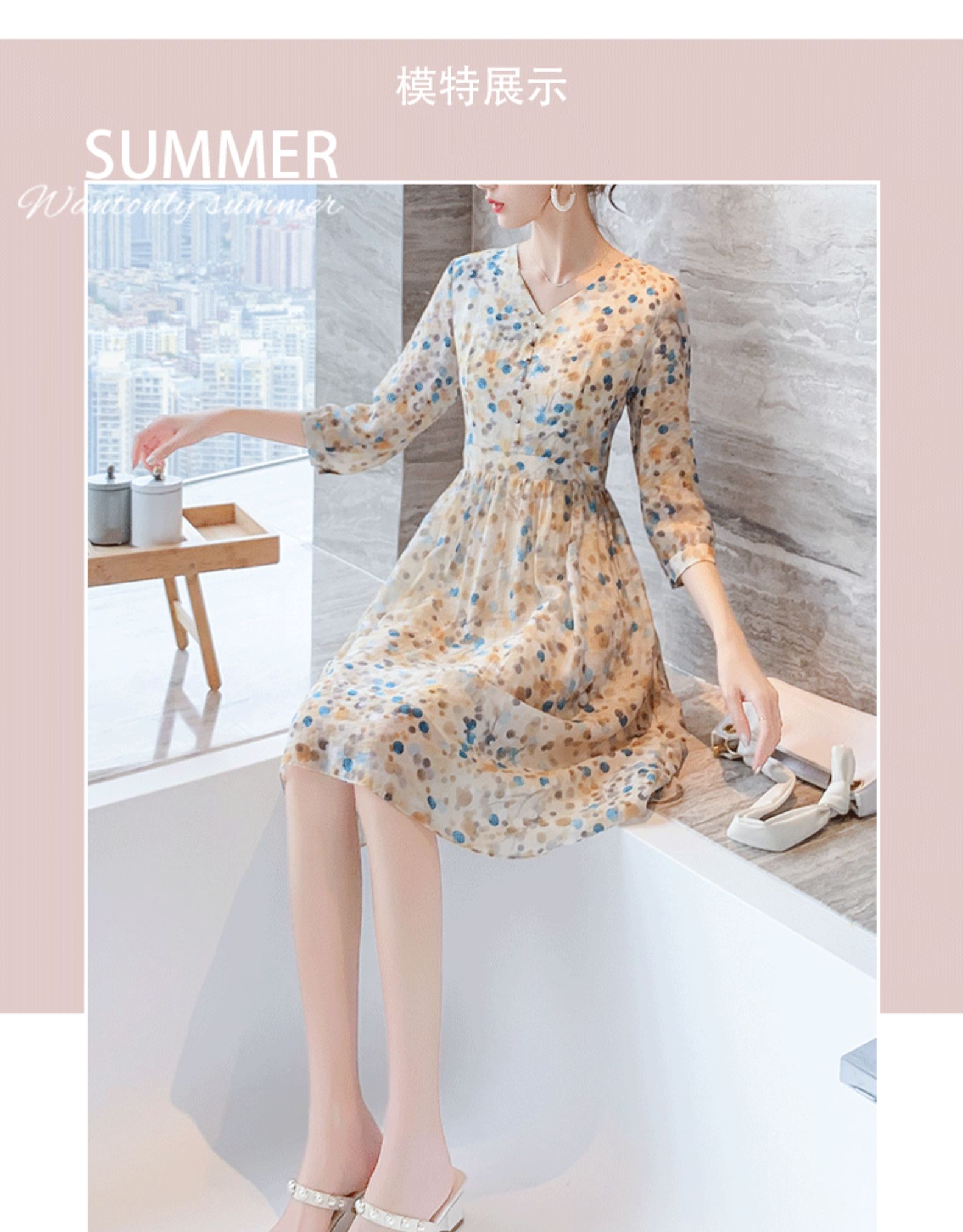 Robe été Mousseline de soie - Ref 3428811 Image 15
