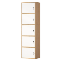 Livret de lécluse simple de Strap Bookcase Rez-de-chaussée Rez-de-chaussée Système de stockage Minimaliste moderne Cabinet de rangement en bois massif Door Combined Plaid Cabinet Lockers