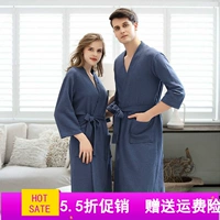 2019 mùa xuân và mùa hè mỏng yukata nữ waff áo choàng tắm vài bộ đồ ngủ XL thoải mái phục vụ nhà ngủ - Pyjama đồ bộ nữ đẹp