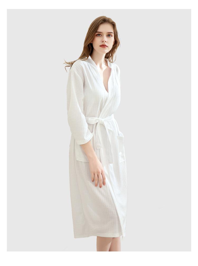 Khách sạn Nhật Bản và Hàn Quốc Bộ đồ ngủ kimono áo tắm mùa hè vài phần mỏng áo choàng kích thước lớn áo choàng nam màu sắc hấp dẫn - Pyjama quan lot nam