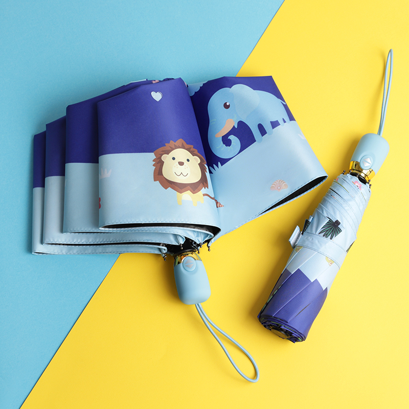 Automatic children umbrella girls baby boys pupils folding portable kid preschool contraction umbrella umbrella