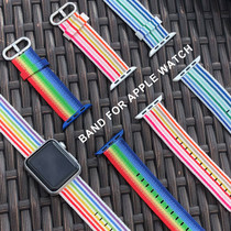 apple watch strap woven iwatch5 generation apple watch strap nylon rainbow loop 44 42mm 40 38 men and women 4 Generation 1 2 3 generation ip