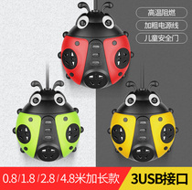 Personality creative plug board with USB cartoon socket cute wiring board with wire multi-function panel porous climbing wall 5 meters