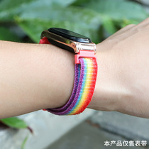 Applicable Xiaomi bracelet 4 strap millet bracelet 3 wristband nylon canvas NFC universal intelligent sports bracelet three or four generations to replace personality men and women tide non original custom accessories waterproof and anti-lost