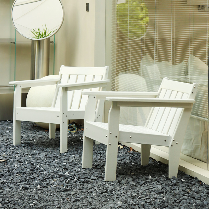 Outdoor Chair, Beach Chair, Tennis Court Lounge Chair, Garden Balcony Lounge Chair, B&B Coffee Shop Plastic Wood Frog Chair
