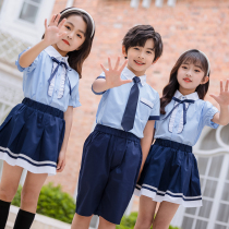 Kindergarten Garden uniforms Yinglun Wind graduation photos small and medium school uniforms suit Summer new childrens class Two sets