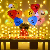 Happy Birthday Wordplay Goddess Girl Baby Boy Boyhood Boyfriend Mom Romantic decoration Scene arrangement Luminous Light Signs