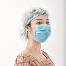 Disposable Cap Kitchen Catering Workshop Food Work Cap Dust-Proof Breathable Non-woven Fabric Strip Cap Thickened Headgear