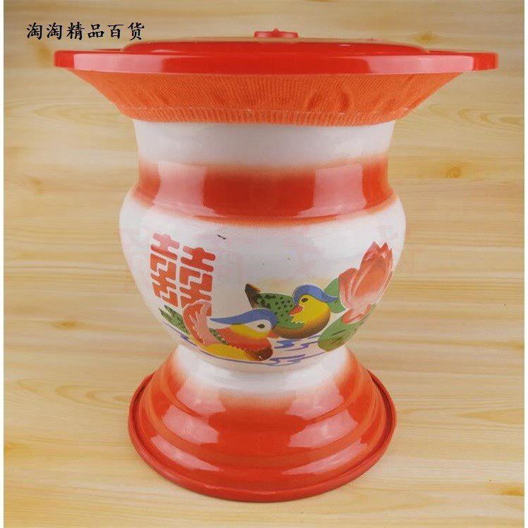 Enamel large high foot spittoon thickened urine basin old bedpan toilet children old toilet urinals