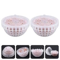 2Pcs Aquarium Planting Containers Moss Balls Transparent