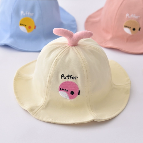 Детская осенняя тонкая летняя шапка, милая кепка для раннего возраста подходит для мужчин и женщин для девочек, солнцезащитная шляпа