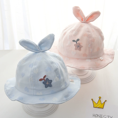 Детская осенняя тонкая летняя милая шапка для новорожденных для раннего возраста для девочек на солнечной энергии