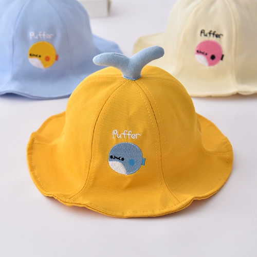 Детская осенняя тонкая летняя шапка, милая кепка для раннего возраста подходит для мужчин и женщин для девочек, солнцезащитная шляпа