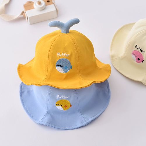 Детская осенняя тонкая летняя шапка, милая кепка для раннего возраста подходит для мужчин и женщин для девочек, солнцезащитная шляпа