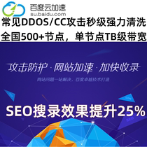 Baidu CDN Accelerated Business Enterprise Edition High Defense IP DDOS Defense CC Attack Protection SEO Increases Inclusions