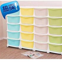 Multi-layer storage cabinet multi-functional wardrobe mini 4 simple drawer-type storage cabinet plastic assembly economical sandwich