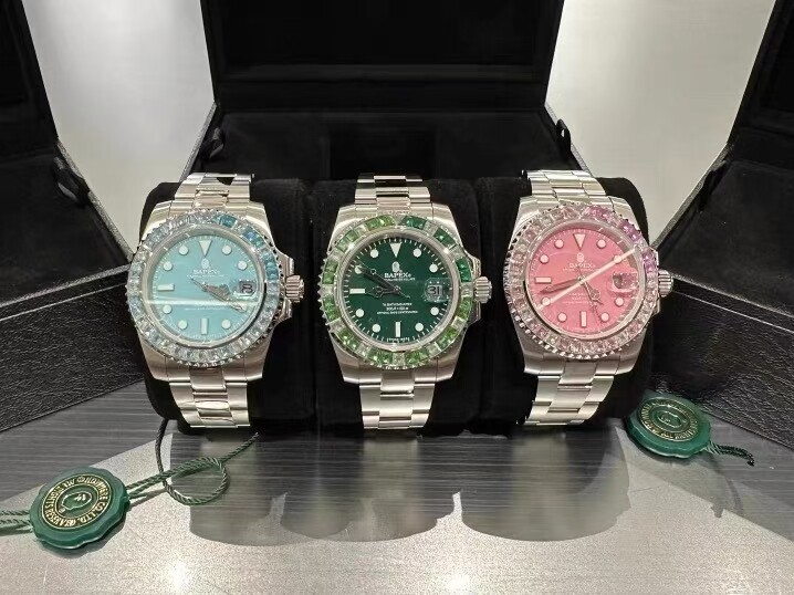 The hottest trend watch of 2025! bape type1 bapex crystal diamond