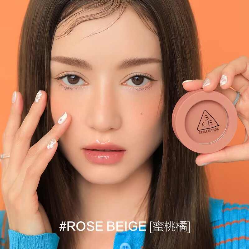 3Ce Blush Monopink Single Color Nude Peach Expansion Color Light Color New Cherry Blossom Nude Pink Genuine Product