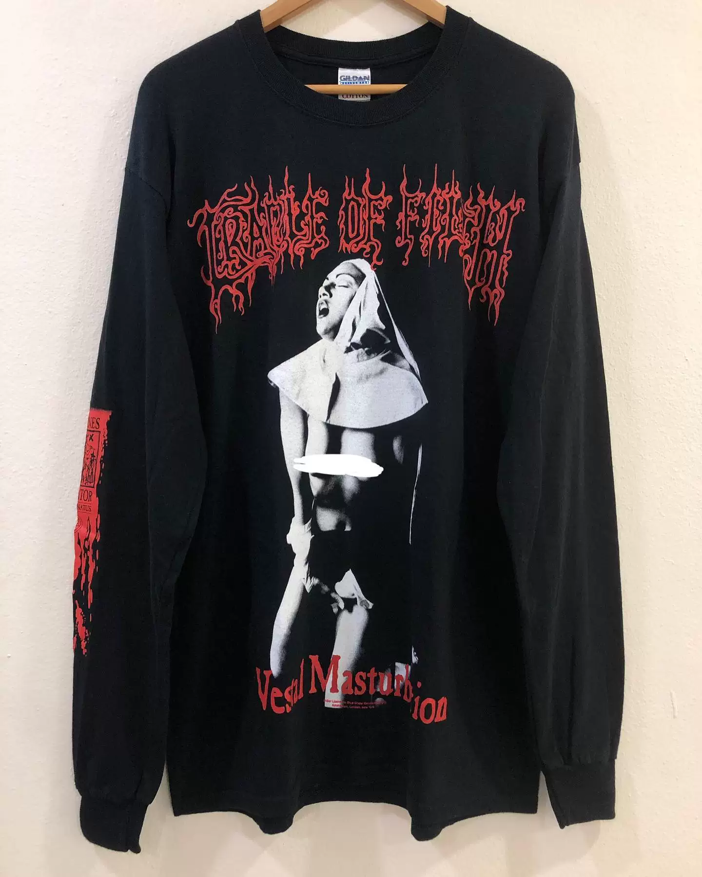 Американская древняя винтажная death metal группа рок хип-хоп длинным рукавом футболка декадентский ветер ретро готика