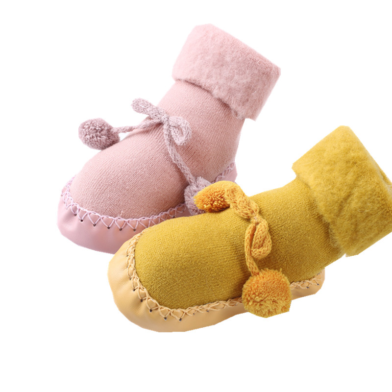 Men's and women's baby shoes and socks autumn and winter pure cotton