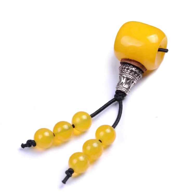 大幅げ中本物超高級老礦金剛虎牙三眼天珠 約35