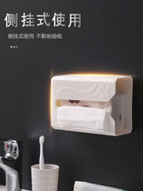 Kitchen wall-mounted toilet tissue box Non-punching creative toilet paper rack toilet paper roll paper box