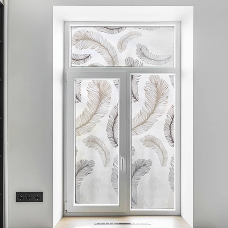 Windows matt film windows Flowers Paper Shading No Glue Frosted Glass Stickers Light Transmission Opaque Bathrooms Electrostatic-Taobao