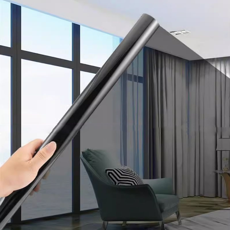 Explosion protection shading film unidirectional perspective glass sunscreen thermal insulation film windows balcony glass stickers anti-UV light transmission-Taobao