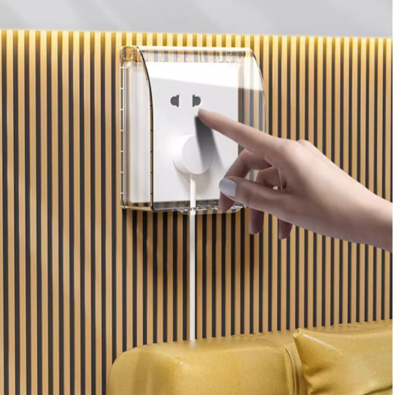 Type 86 plus high socket waterproof hood upholstered bathroom earth leakage switch splash-proof box water heater Protection leakage cover cover-Taobao