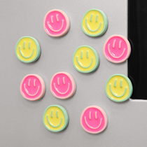 Decoration Magnetic Sticker Powerful Message White Board Cute Smiley Face Fridge Sticker Nordic Ins Wind Personality Macaron Color Magnet