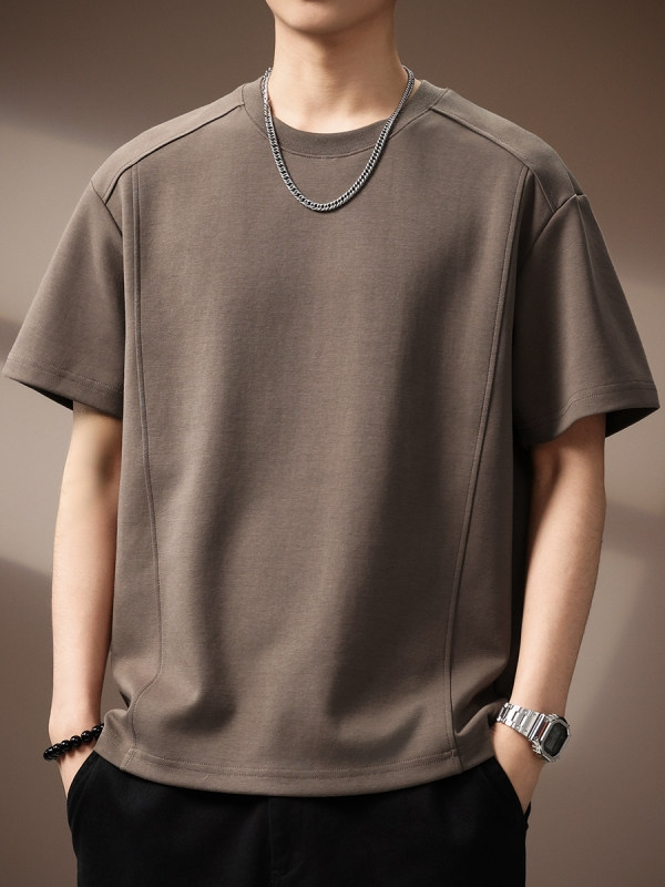 Men’s Plus Size Cotton T-Shirt – Relaxed Fit Short Sleeve Crew Neck Casual Tee