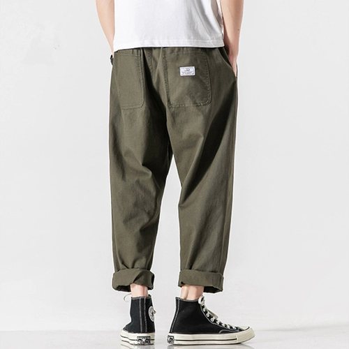 Брендовые осенние японские цветные штаны для отдыха, большой размер, свободный прямой крой, оверсайз