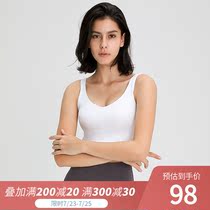 lulu original new shockproof running anti-sagging yoga beauty vest type without rims gathered fitness bra women