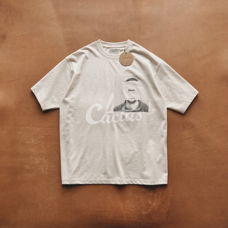 Hangzhou Spot Goods Blendr Portrait Tee Japanese Cotton Knot Fabric Portrait Short-Sleeve T-Shirt 26Ss Hangzhou Spot Goods Blendr Portrait Tee Japanese Cotton Knot Fabric Portrait Short-Sleeve T-Shirt 26Ss