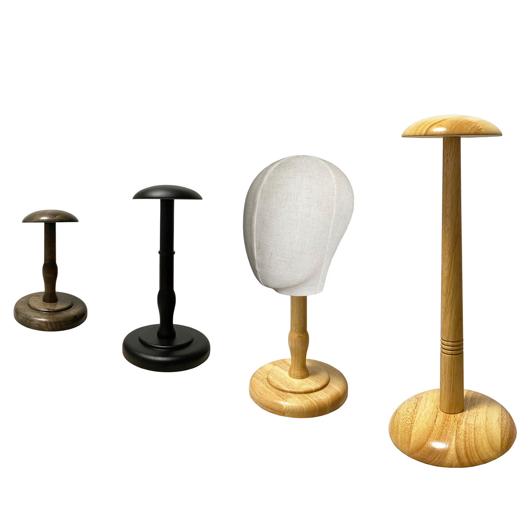 Head mold new hat rack solid wood desktop hat holder clothing store hat rack hat brace wardrobe display wig stand