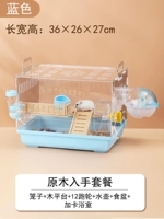 Акриловые прозрачные синие перчатки