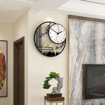 New Chinese style living room decoration clock wall clock Modern simple personality creative household fashion clock Chinese style hanging watch