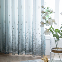 2022 new popular living-room curtain double layer with gauze yarn integrated balcony window yarn veil light transmission radiopaque