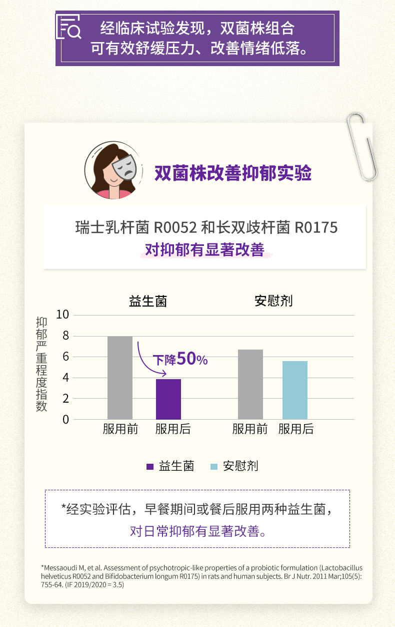 【生命花园】雀巢情绪益生菌胶囊60粒