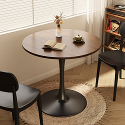 Small Round Table For Home Dining Table Minimalist Dining Table Milk Tea Shop Coffee Table Tulip Balcony Casual Negotiation Table and Chair