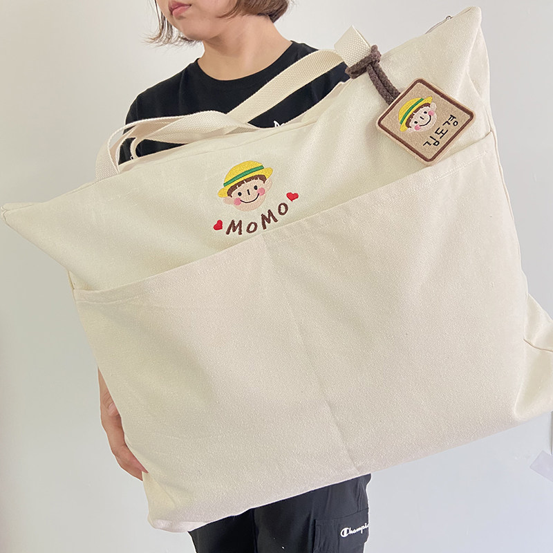 Custom name Kindergarten Quilt Clothing Collection Bag Canvas Home Luggage Moving Dress Cotton Quilted Bedding big-Taobao