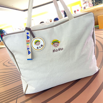Kindergarten can customize the name quilt storage bag childrens quilt handbag pure cotton canvas oversized luggage bag