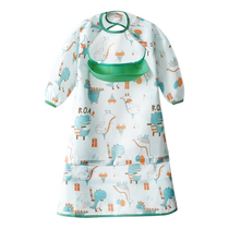 Bavoir pour bébé tout-en-un été imperméable et anti-sale combinaison alimentaire pour bébé poche de riz sans manches pour enfants avec pansement inversé